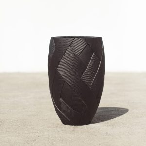 Black Willow Modern Outdoor Pot